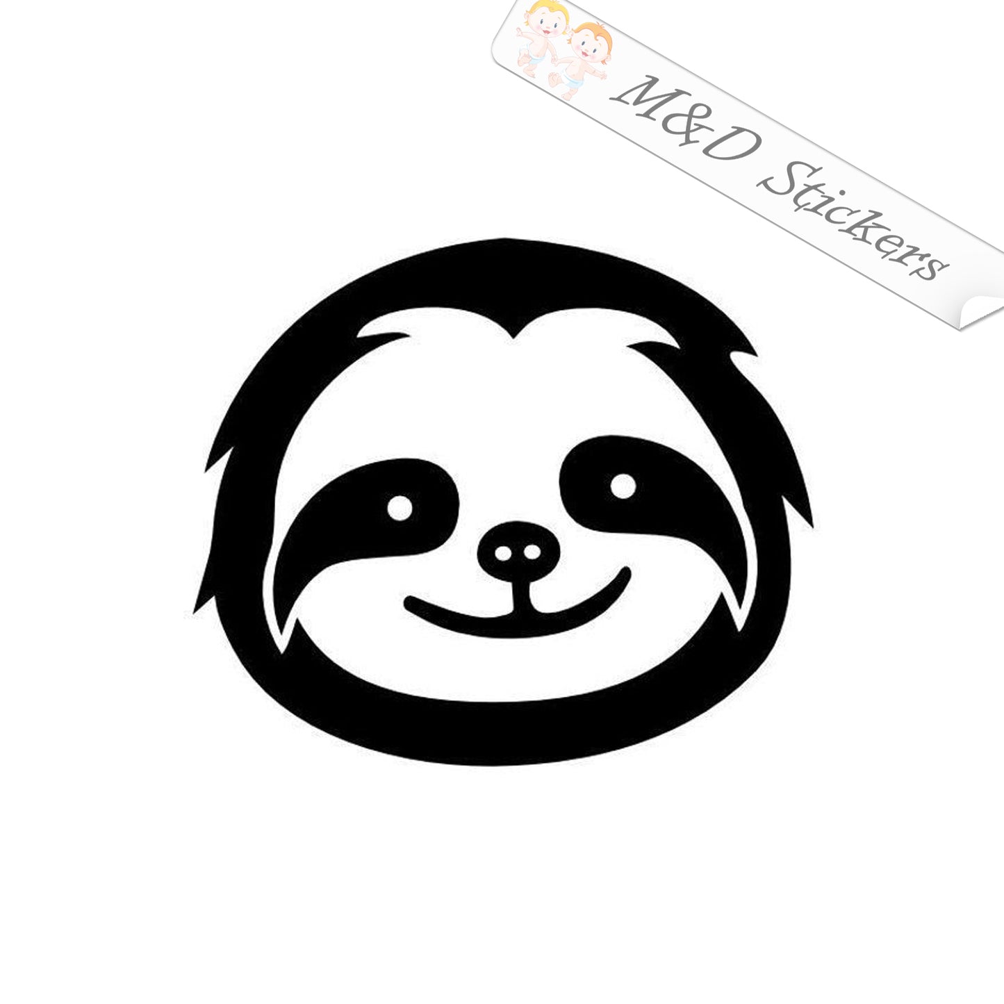 Sloth (4.5" - 30") Vinyl Decal in Different colors & size for Cars/Bikes/Windows