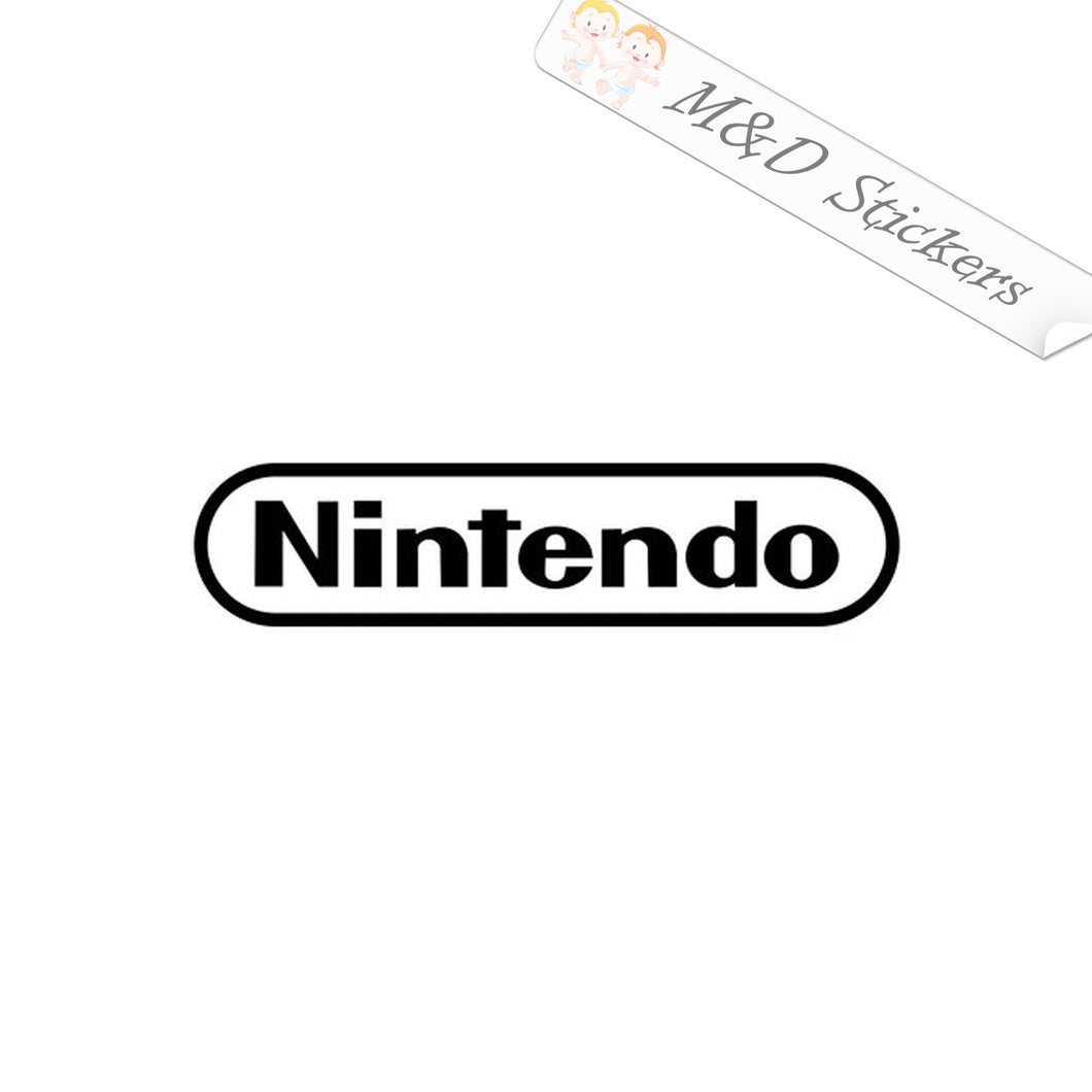 2x Nintendo logo Vinyl Decal Sticker Different colors & size for Cars/Bikes/Windows