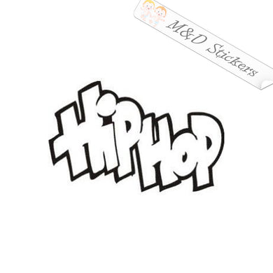 2x Hip Hop Vinyl Decal Sticker Different colors & size for Cars/Bikes/Windows