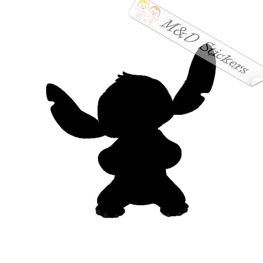Stitch Silhouette (4.5" - 30") Vinyl Decal in Different colors & size for Cars/Bikes/Windows