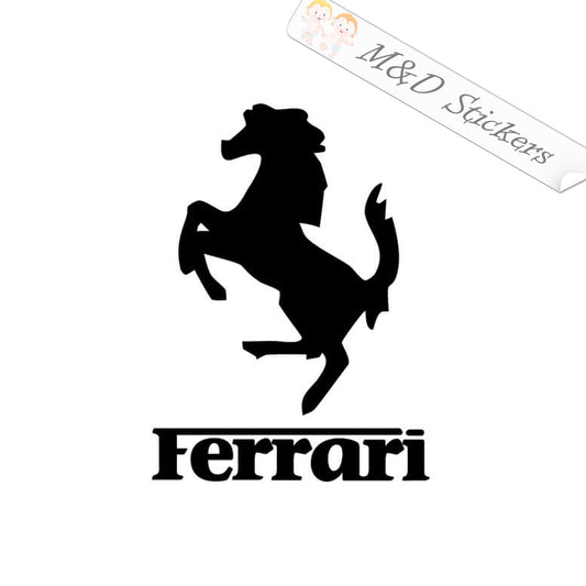 Ferrari Cars Logo (4.5" - 30") Vinyl Decal in Different colors & size for Cars/Bikes/Windows