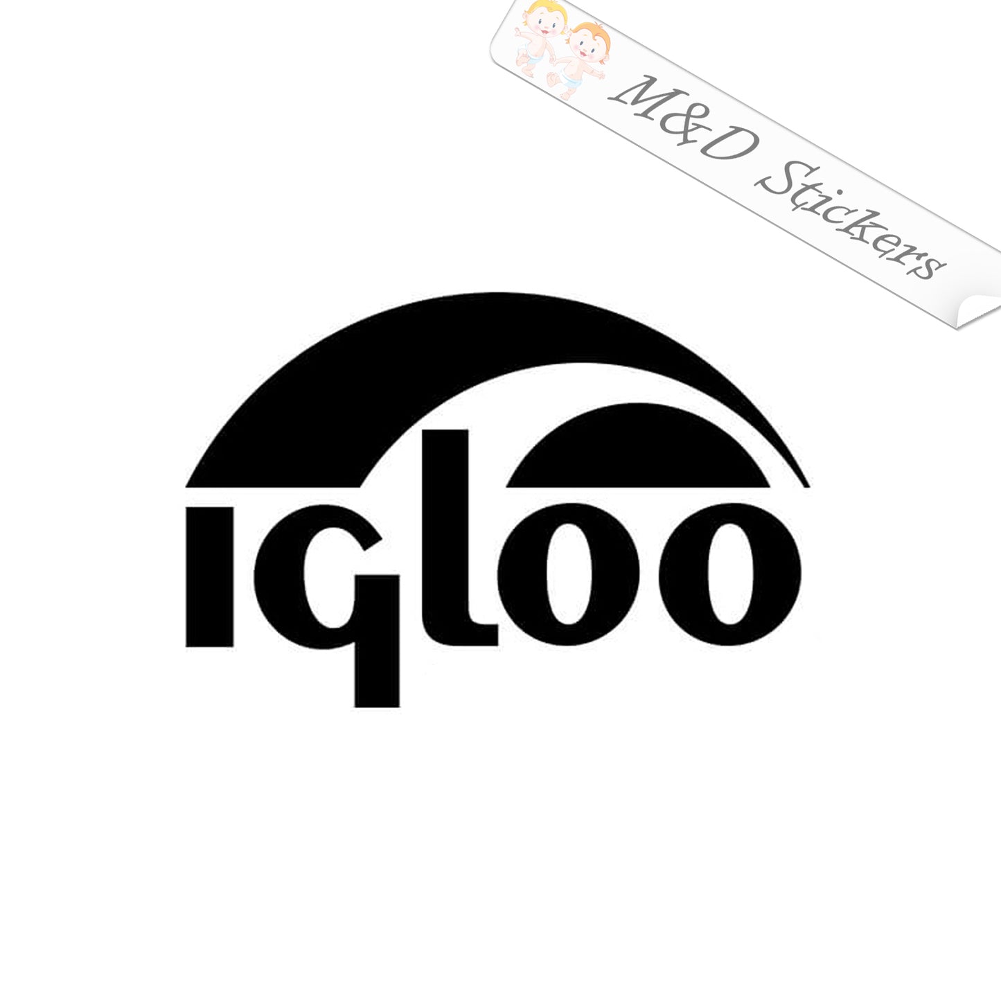 Igloo Coolers Logo (4.5" - 30") Vinyl Decal in Different colors & size for Cars/Bikes/Windows