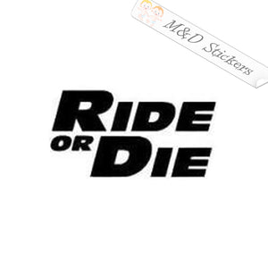 2x Fast & Furious Ride or Die Vinyl Decal Sticker Different colors & size for Cars/Bikes/Windows