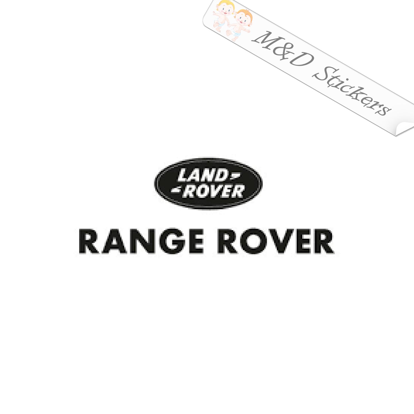 2x Range Rover Logo Vinyl Decal Sticker Different colors & size for Cars/Bikes/Windows