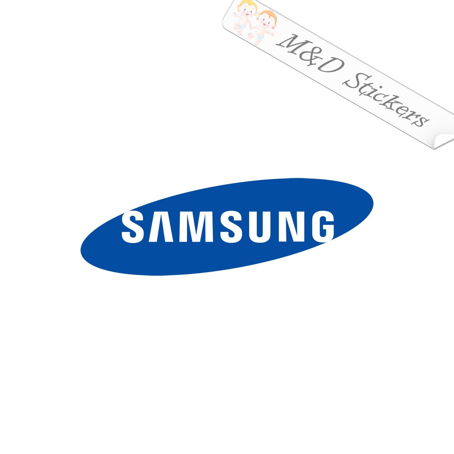 2x Samsung Logo Vinyl Decal Sticker Different colors & size for Cars/Bikes/Windows