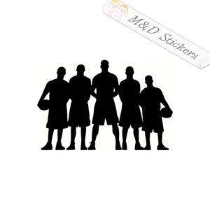 2x Basketball team squad Vinyl Decal Sticker Different colors & size for Cars/Bikes/Windows