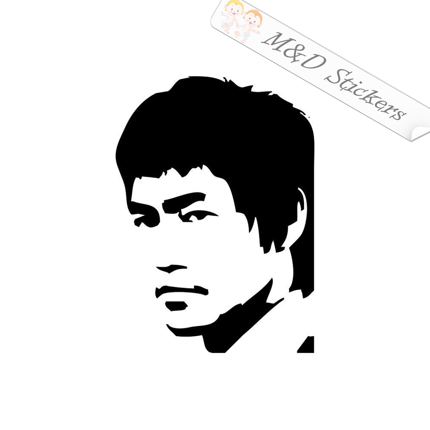 2x Bruce Lee Vinyl Decal Sticker Different colors & size for Cars/Bikes/Windows