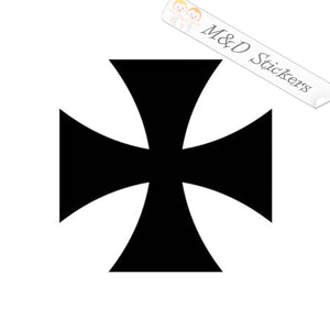 German Army WW2 Iron Cross (4.5" - 30") Vinyl Decal in Different colors & size for Cars/Bikes/Windows