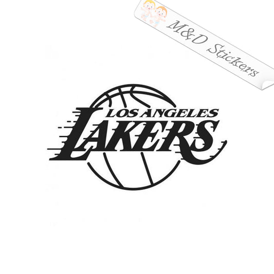 Los Angeles Lakers Logo Basketball NBA (4.5" - 30") Vinyl Decal in Different colors & size for Cars/Bikes/Windows