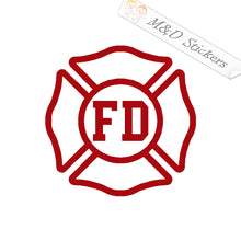 2x Fire Department Logo Vinyl Decal Sticker Different colors & size for Cars/Bikes/Windows