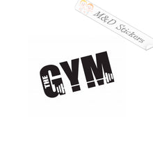 2x Gym Vinyl Decal Sticker Different colors & size for Cars/Bikes/Windows