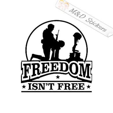 2x Freedom isn't free Vinyl Decal Sticker Different colors & size for Cars/Bikes/Windows