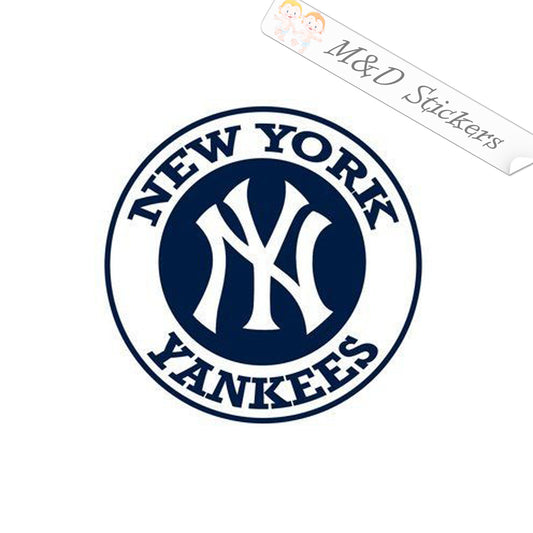2x New York Yankees Vinyl Decal Sticker Different colors & size for Cars/Bikes/Windows