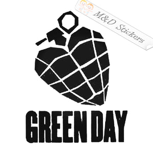 Green Day Music band Logo (4.5" - 30") Vinyl Decal in Different colors & size for Cars/Bikes/Windows