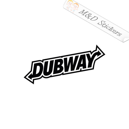 2x Dubway Vinyl Decal Sticker Different colors & size for Cars/Bikes/Windows