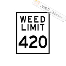 2x 420 Highway Vinyl Decal Sticker Different colors & size for Cars/Bikes/Windows