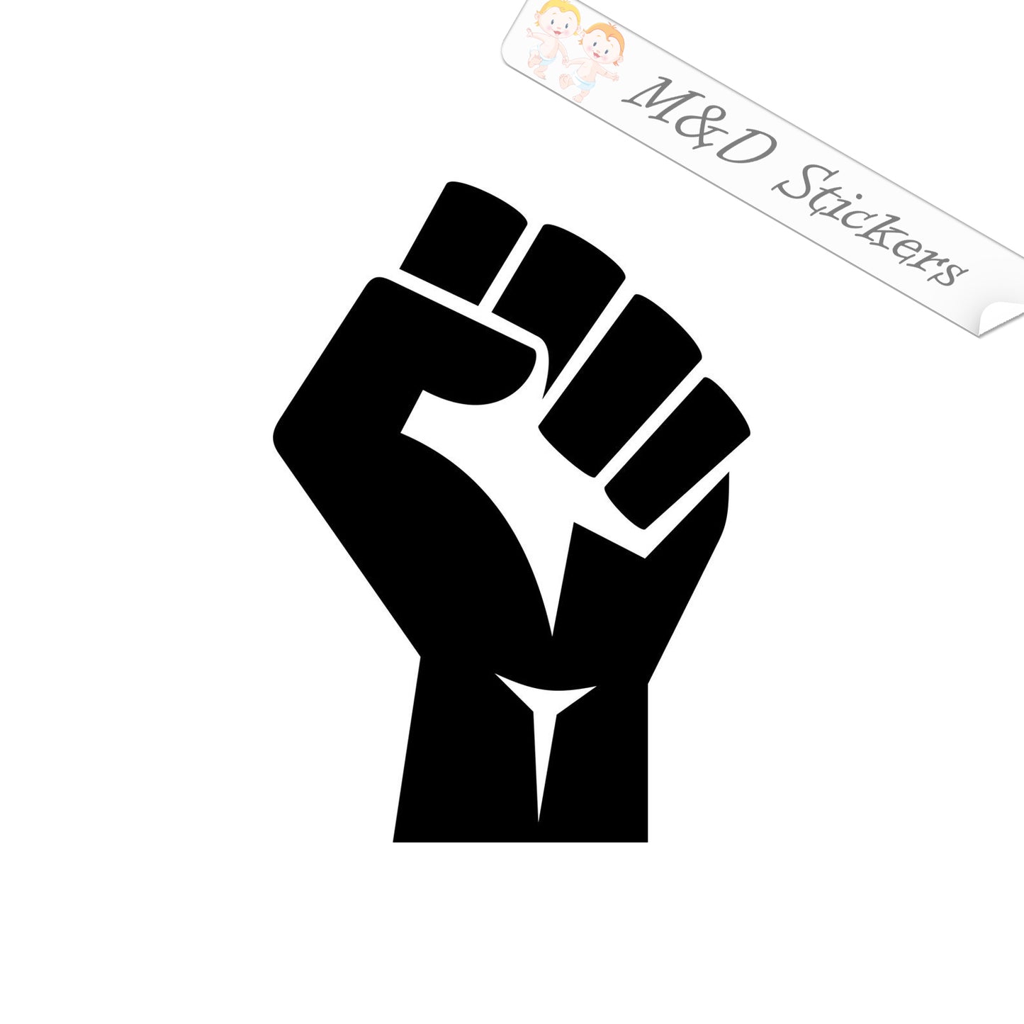 2x Raised Fist Black Lives matter Vinyl Decal Sticker Different colors & size for Cars/Bikes/Windows