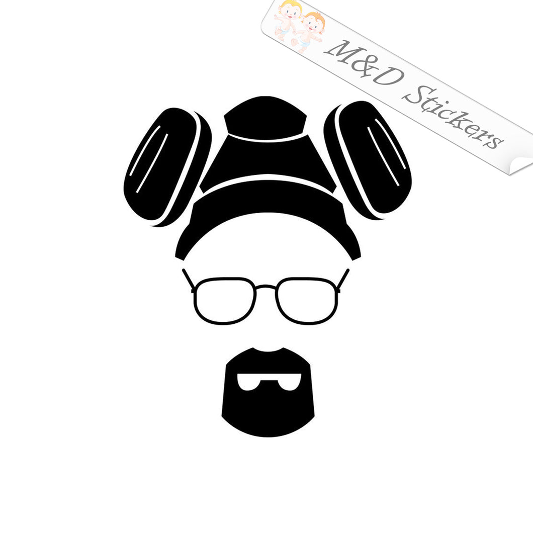 2x Heisenberg Breaking Bad Vinyl Decal Sticker Different colors & size for Cars/Bikes/Windows