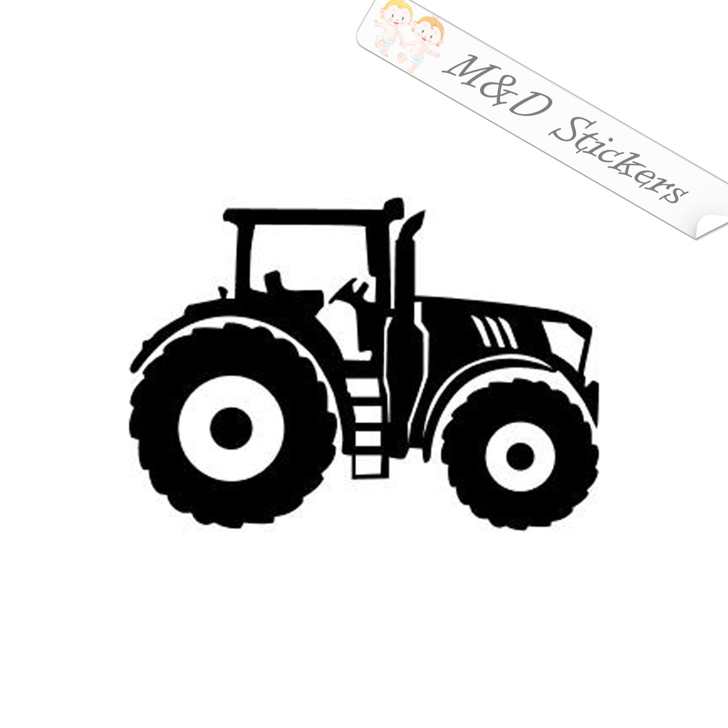 2x Farm Tractor Vinyl Decal Sticker Different colors & size for Cars/Bikes/Windows