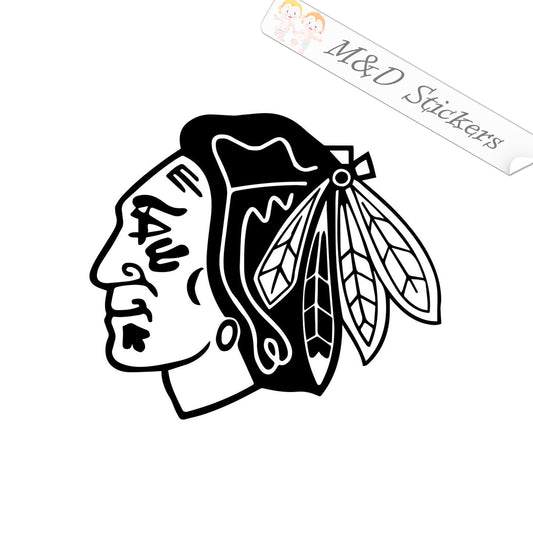 Chicago Blackhawks Logo (4.5" - 30") Vinyl Decal in Different colors & size for Cars/Bikes/Windows