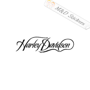 2x Harley-Davidson script Vinyl Decal Sticker Different colors & size for Cars/Bikes/Windows