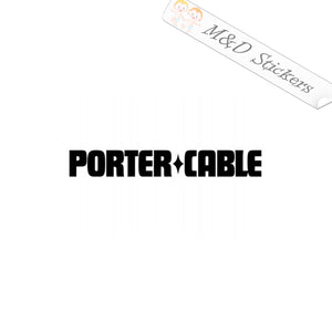 2x Porter Cable Tools Logo Vinyl Decal Sticker Different colors & size for Cars/Bikes/Windows