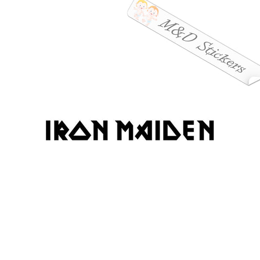 Iron Maiden Music band Logo (4.5" - 30") Vinyl Decal in Different colors & size for Cars/Bikes/Windows