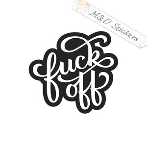2x Fuck-off Fck Off F*ck Off Vinyl Decal Sticker Different colors & size for Cars/Bikes/Windows
