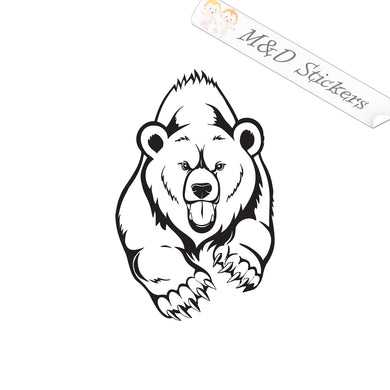 2x Polar bear Vinyl Decal Sticker Different colors & size for Cars/Bikes/Windows