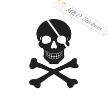 Pirate Skull (4.5" - 30") Vinyl Decal in Different colors & size for Cars/Bikes/Windows