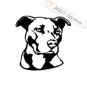 2x Pittbull Dog Vinyl Decal Sticker Different colors & size for Cars/Bikes/Windows