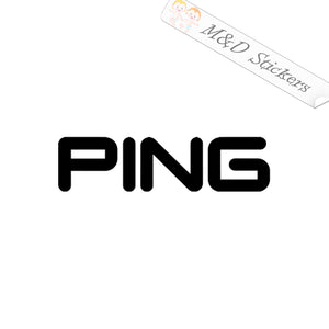 PING golf balls Logo (4.5" - 30") Vinyl Decal in Different colors & size for Cars/Bikes/Windows