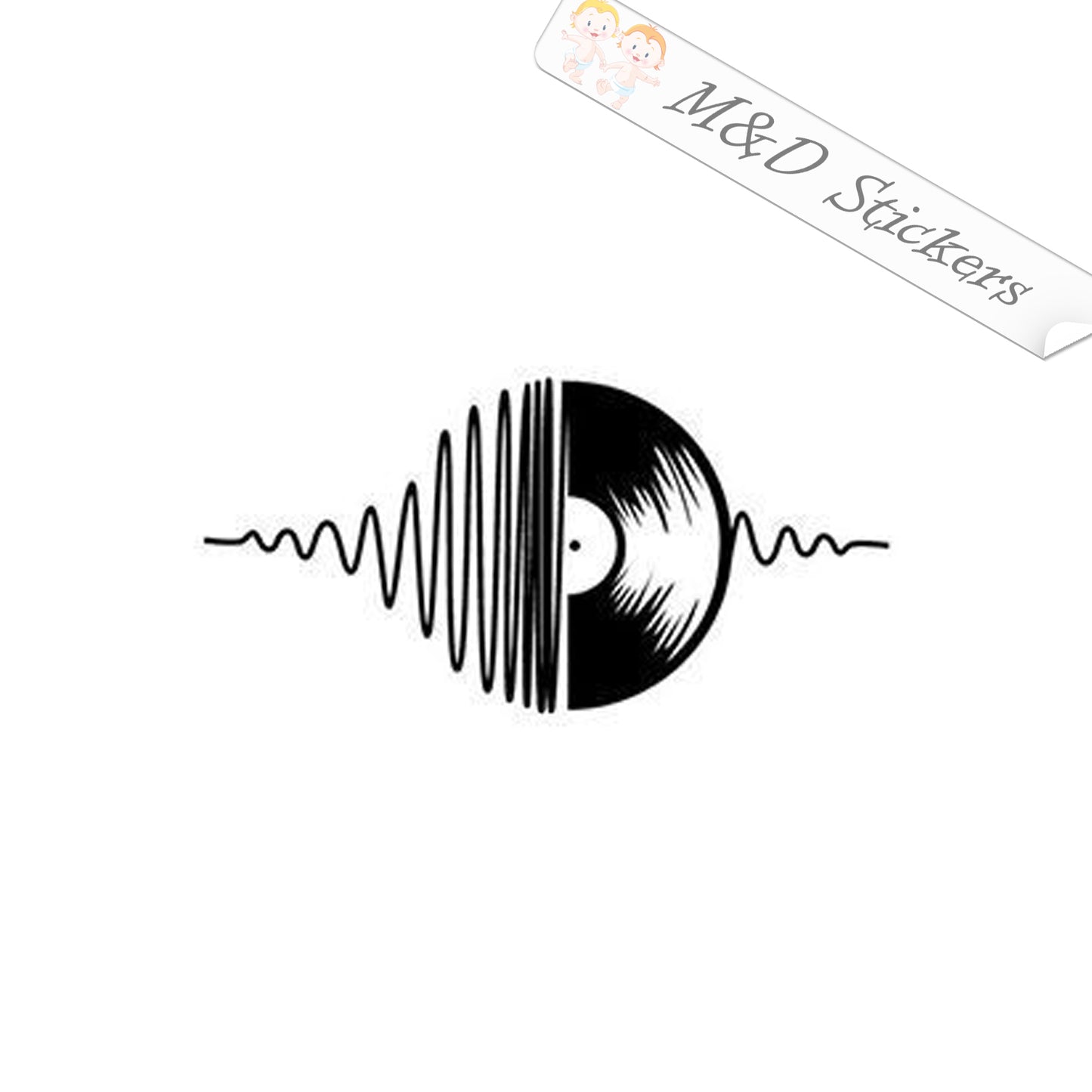 2x Pulse vinyl Vinyl Decal Sticker Different colors & size for Cars/Bikes/Windows