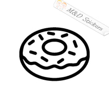 2x Doughnut Vinyl Decal Sticker Different colors & size for Cars/Bikes/Windows