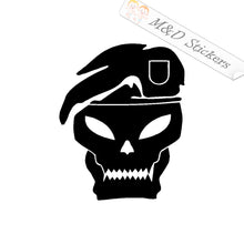 2x Skull Beret Vinyl Decal Sticker Different colors & size for Cars/Bikes/Windows