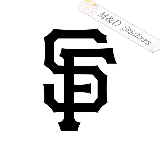 2x San Francisco Giants Vinyl Decal Sticker Different colors & size for Cars/Bikes/Windows