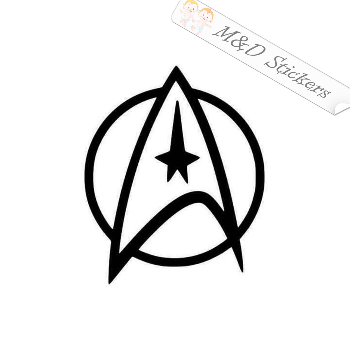 2x Star Trek Command Badge Vinyl Decal Sticker Different colors & size ...