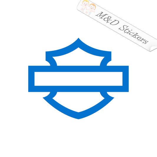 Harley-Davidson outline Logo bar and shield (4.5" - 30") Vinyl Decal in Different colors & size for Cars/Bikes/Windows