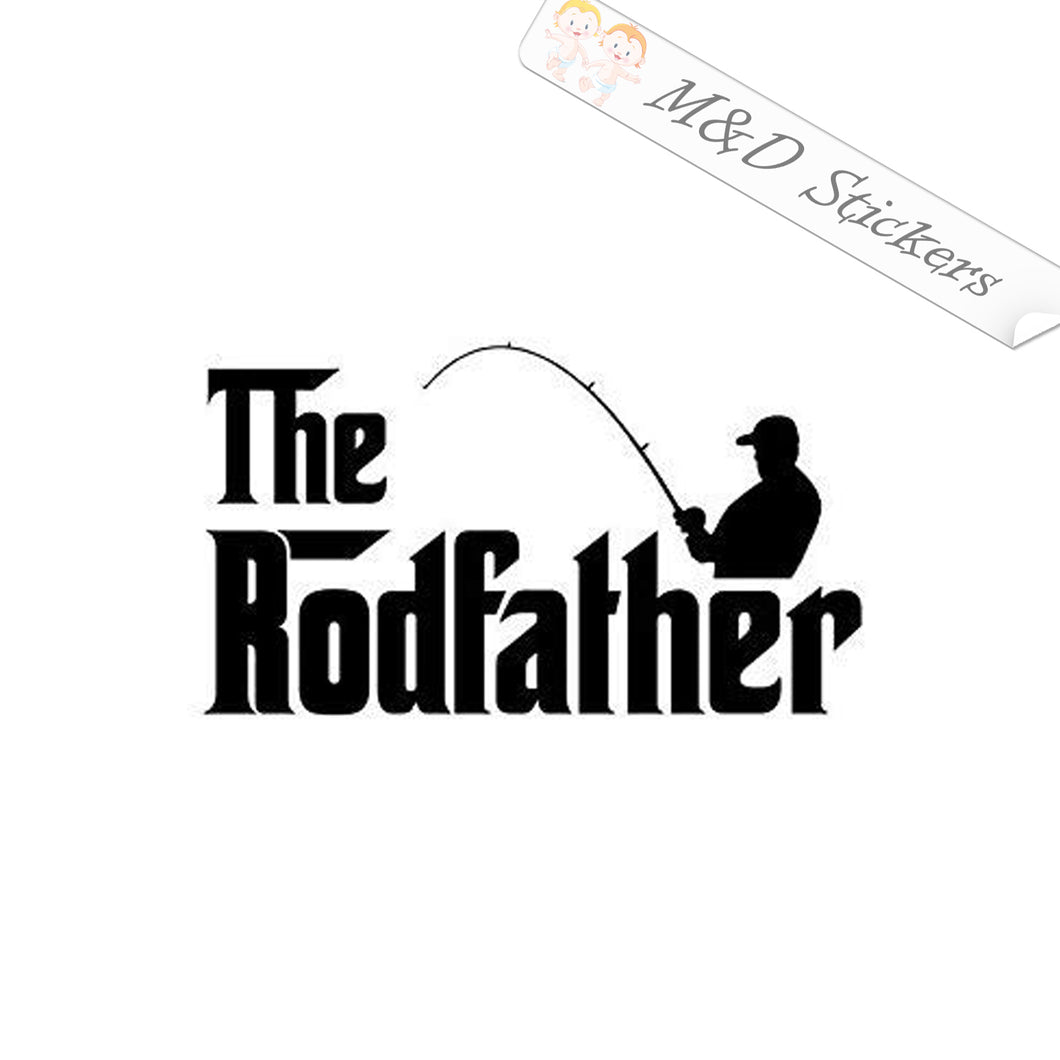 2x The Rodfather Vinyl Decal Sticker Different colors & size for Cars/Bikes/Windows