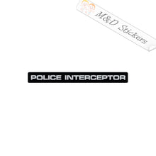 2x Police Interceptor Vinyl Decal Sticker Different colors & size for Cars/Bikes/Windows