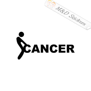 2x Fuck Fck F*ck Cancer Vinyl Decal Sticker Different colors & size for Cars/Bikes/Windows