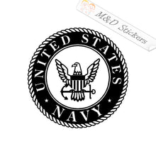 2x US Navy Vinyl Decal Sticker Different colors & size for Cars/Bikes/Windows