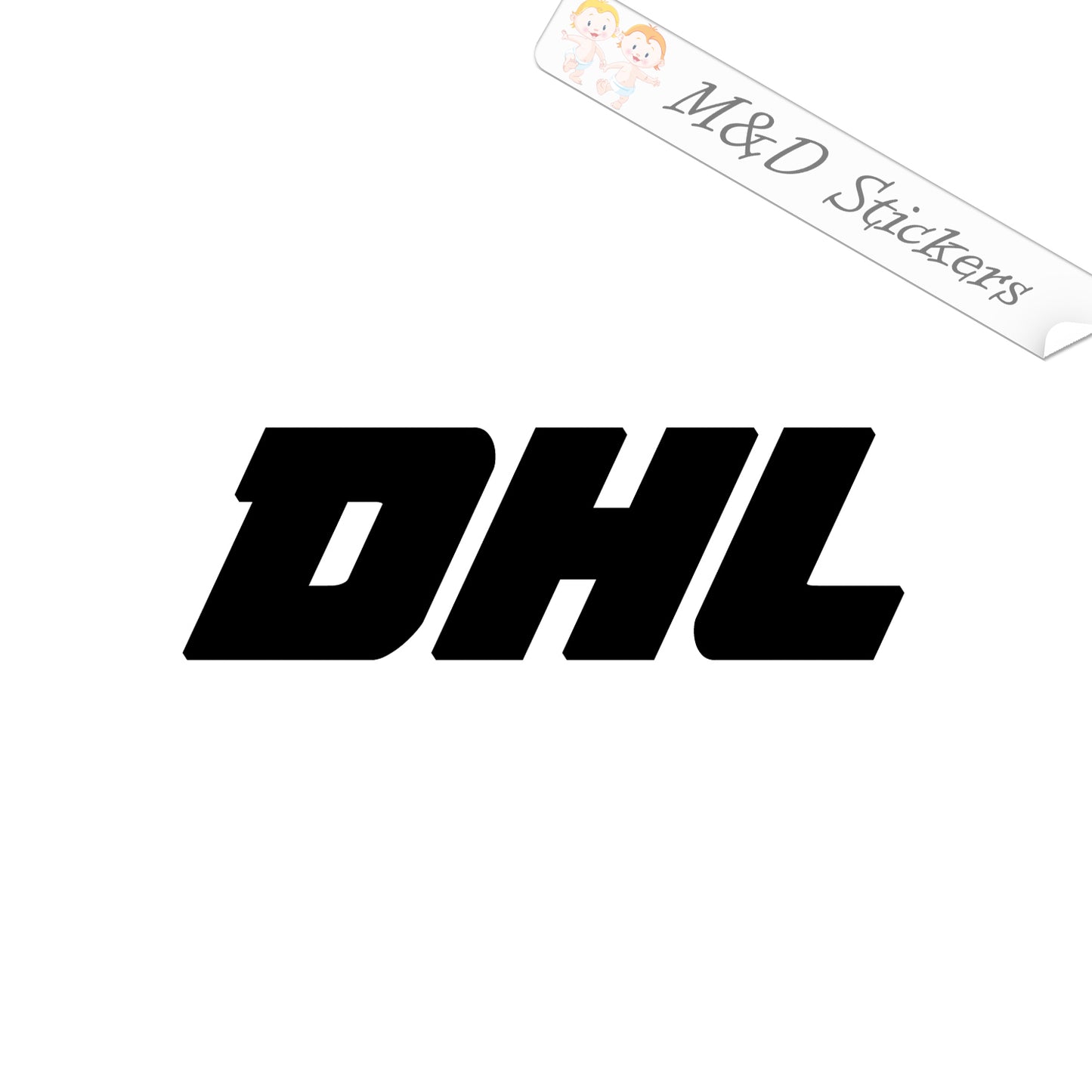DHL Logo (4.5" - 30") Vinyl Decal in Different colors & size for Cars/Bikes/Windows