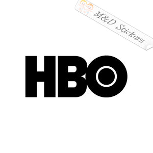 2x HBO Vinyl Decal Sticker Different colors & size for Cars/Bikes/Windows