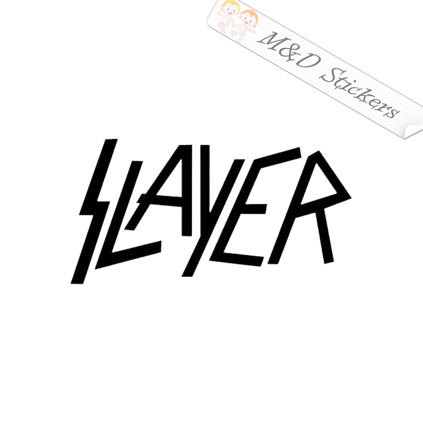 Slayer Logo (4.5" - 30") Vinyl Decal in Different colors & size for Cars/Bikes/Windows