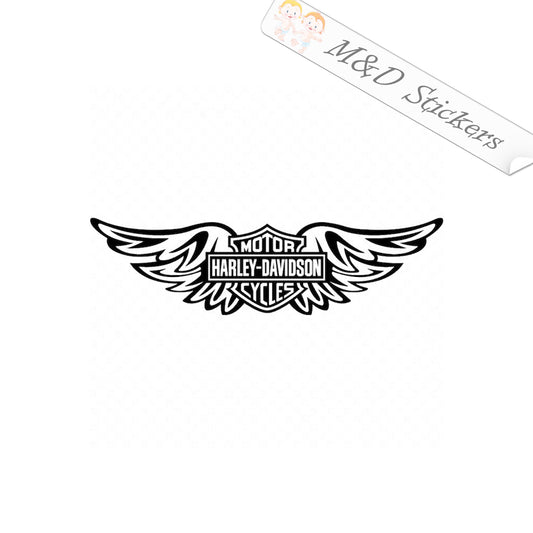 Harley-Davidson wings, bar and shield (12" - 48") Vinyl Decal in Different colors & size for Cars/Bikes/Windows