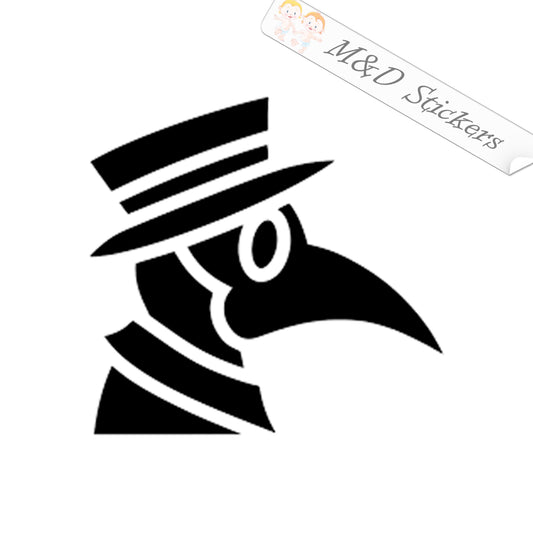 Plague Doctor (4.5" - 30") Vinyl Decal in Different colors & size for Cars/Bikes/Windows