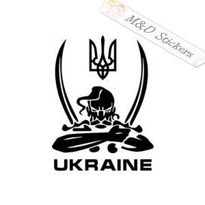 Ukrainian Cossack (4.5" - 30") Decal in Different colors & size for Cars/Bikes/Windows