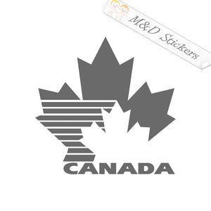 Canadian leaf (4.5" - 30") Vinyl Decal in Different colors & size for Cars/Bikes/Windows
