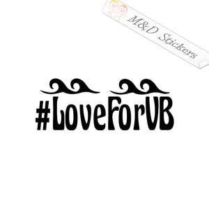 Love for VB Virginia Beach (4.5" - 30") Vinyl Decal in Different colors & size for Cars/Bikes/Windows